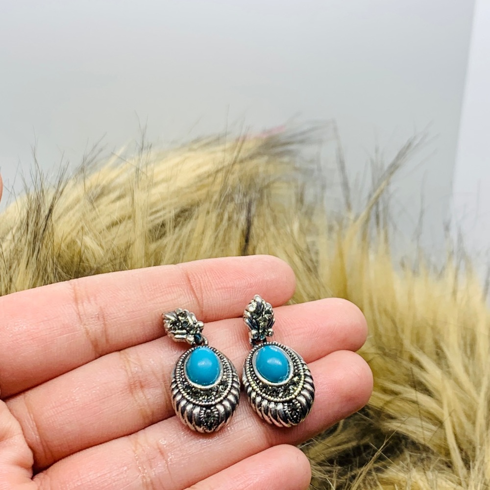 🌺Bohomein Flower Water Drop ethnic style Earrings - Picture 3 of 7